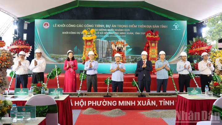 Tuyên Quang khởi công dự án khu nhà ở xã hội phường Minh Xuân